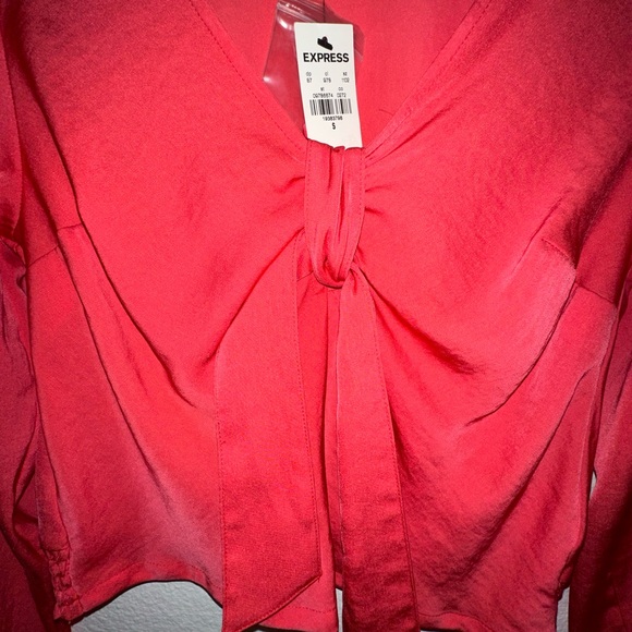 Express Blouse in Deep Coral Size S BNWT - Picture 4 of 7